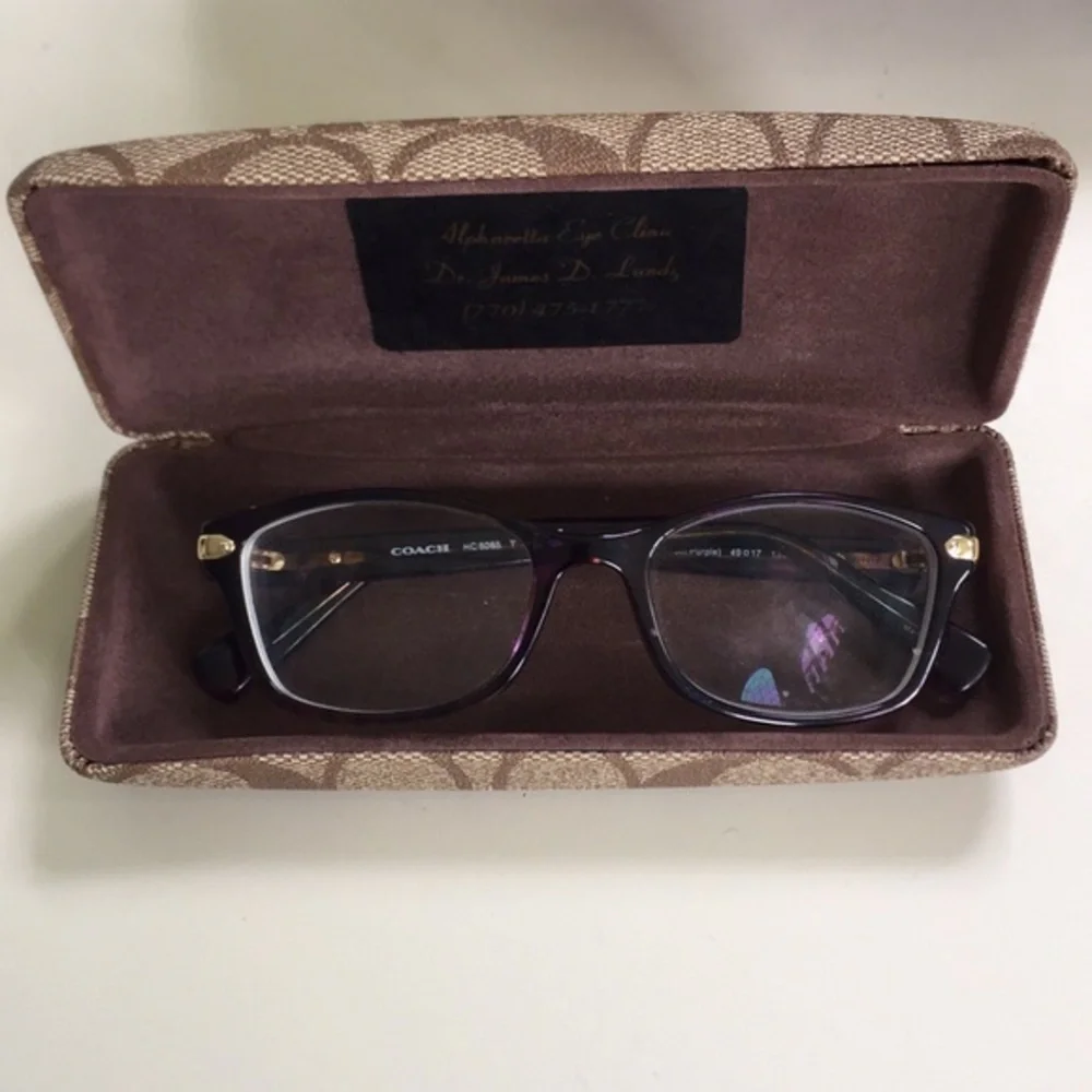Coach Confetti Purple RX Glasses